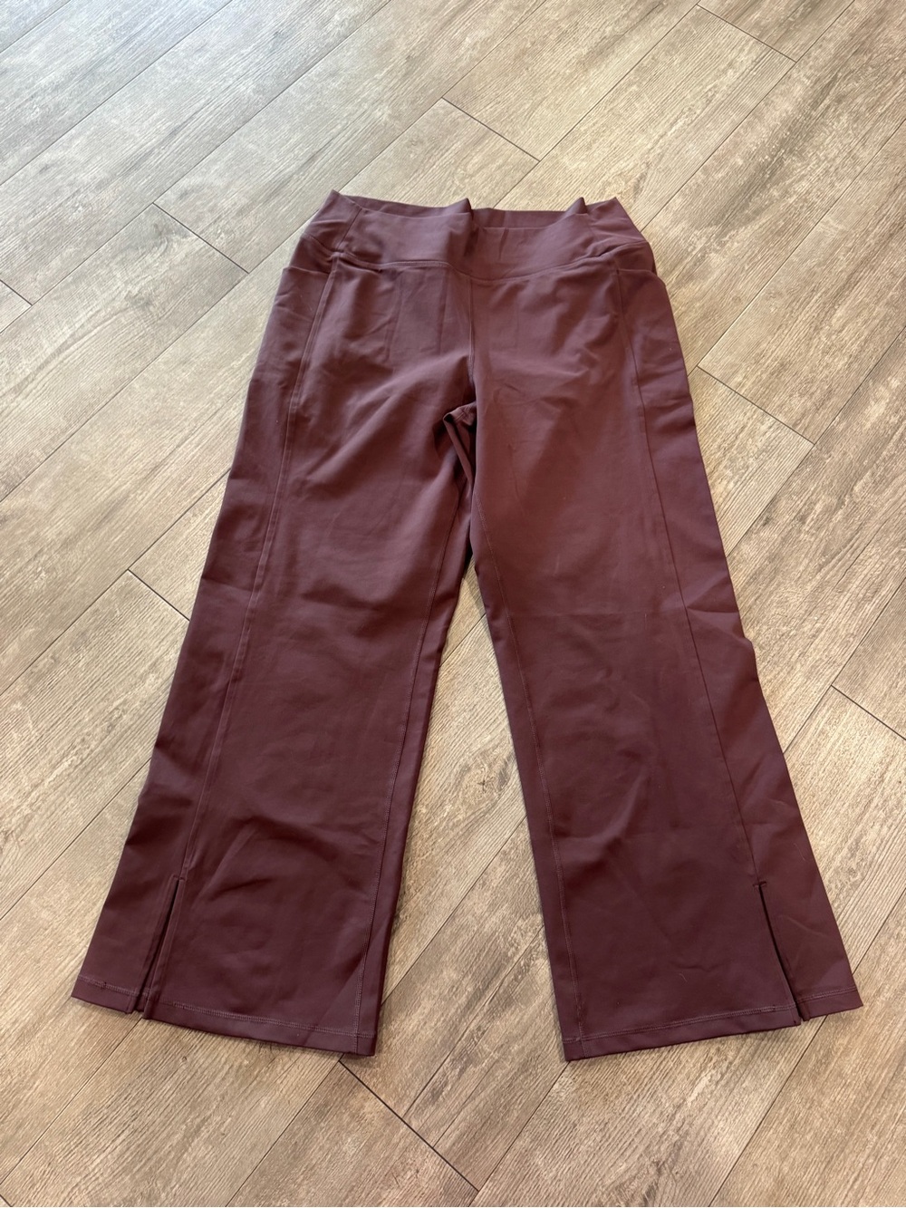 Zella Wide-Leg Pants in Deep Wine